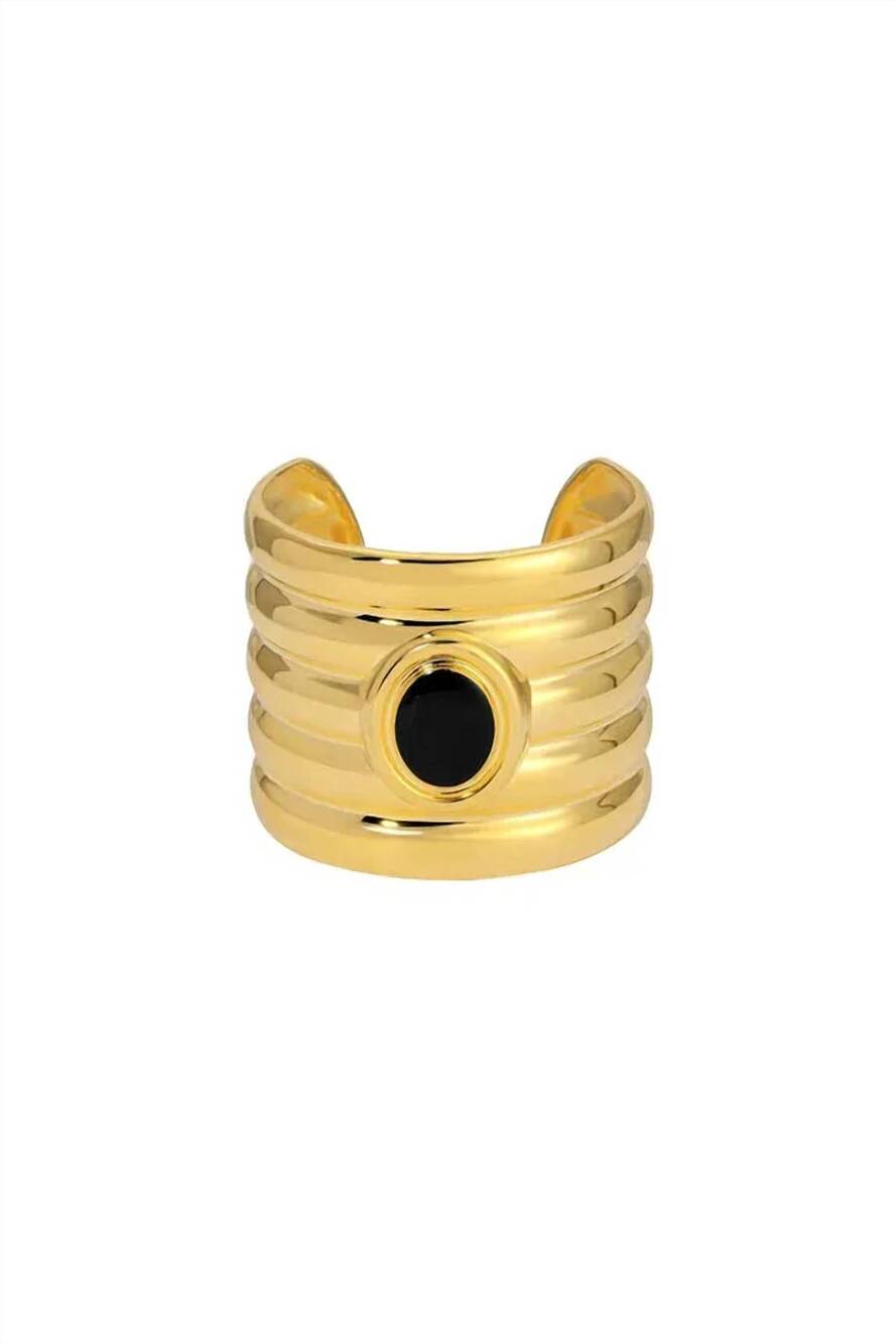 NEW HEAVEN MAYHEM women's clarke cuff bracelet in gold